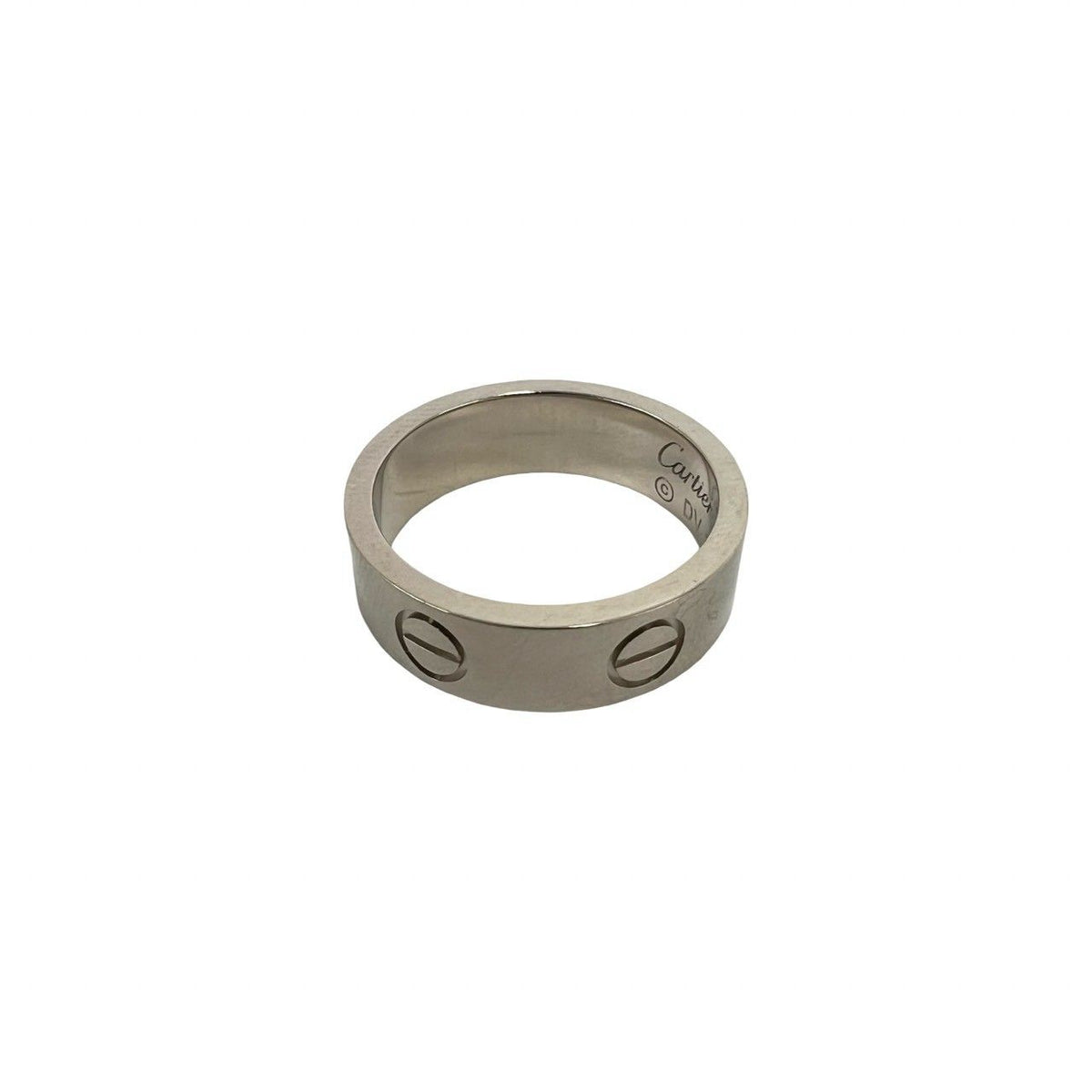 Cartier Love Ring 18k White Gold 750 51 Silver — view 4