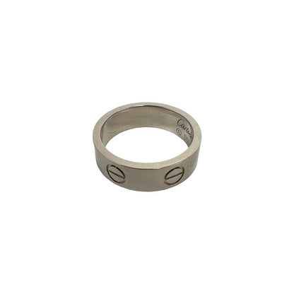 Cartier Love Ring 18k White Gold 750 51 Silver — view 4