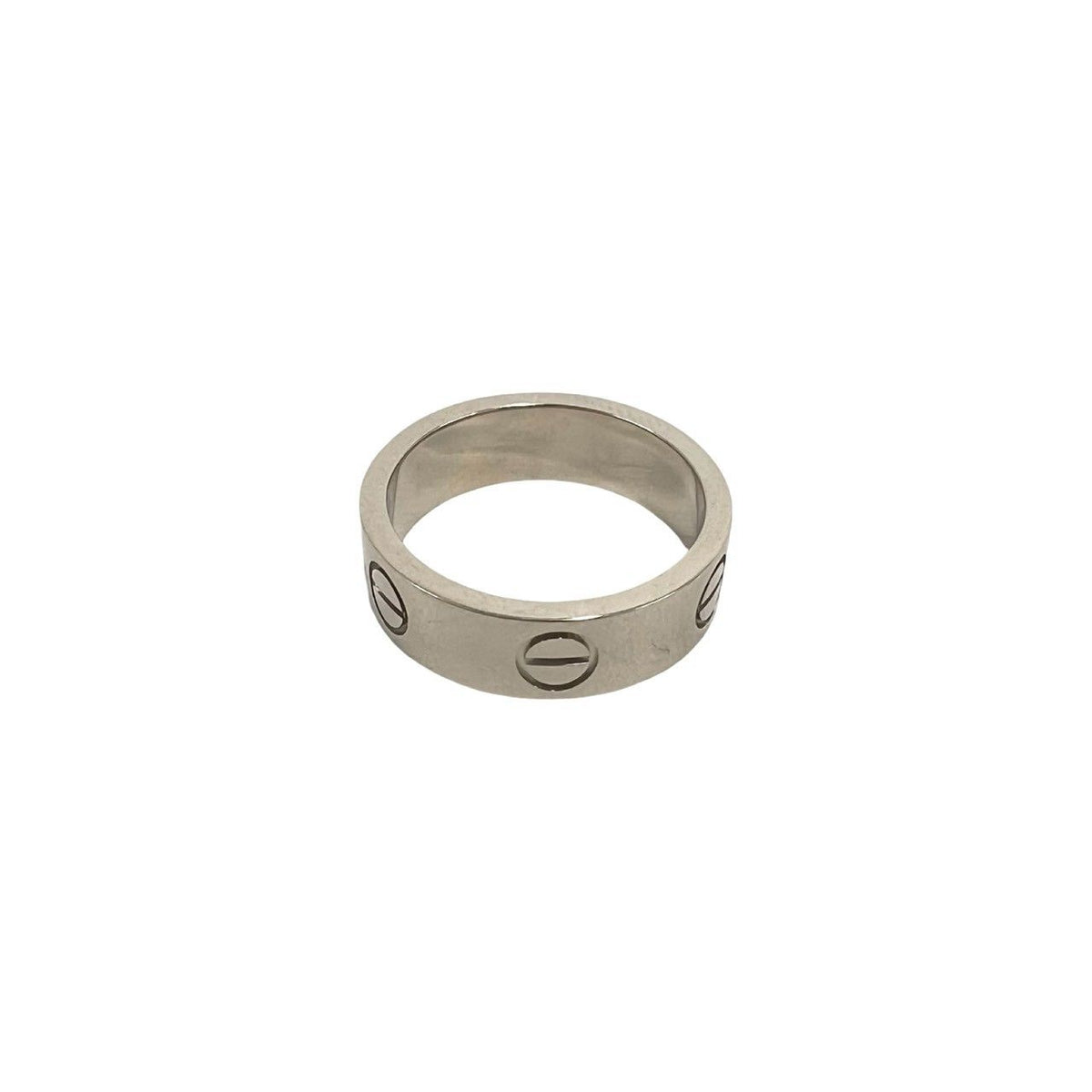 Cartier Love Ring 18k White Gold 750 51 Silver — view 6
