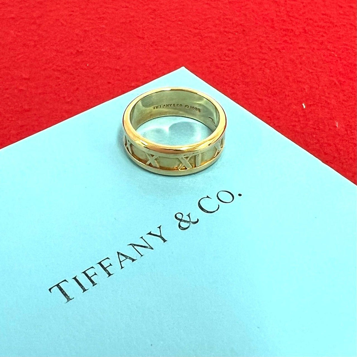 Tiffany & Co Vintage Atlas Ring 18k Yellow Gold