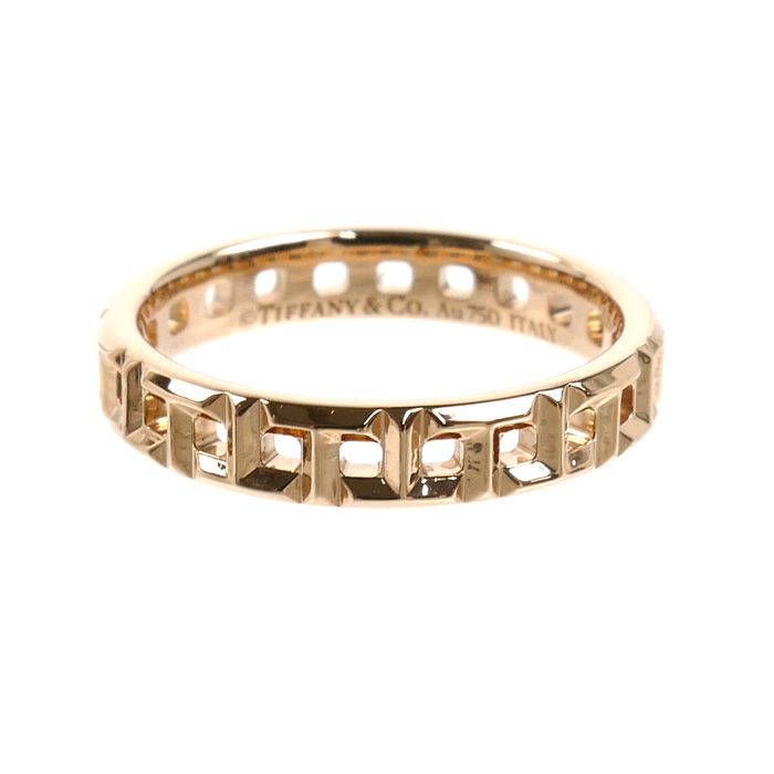 Tiffany & Co 18k Pink Gold T True Narrow Ring — view 3