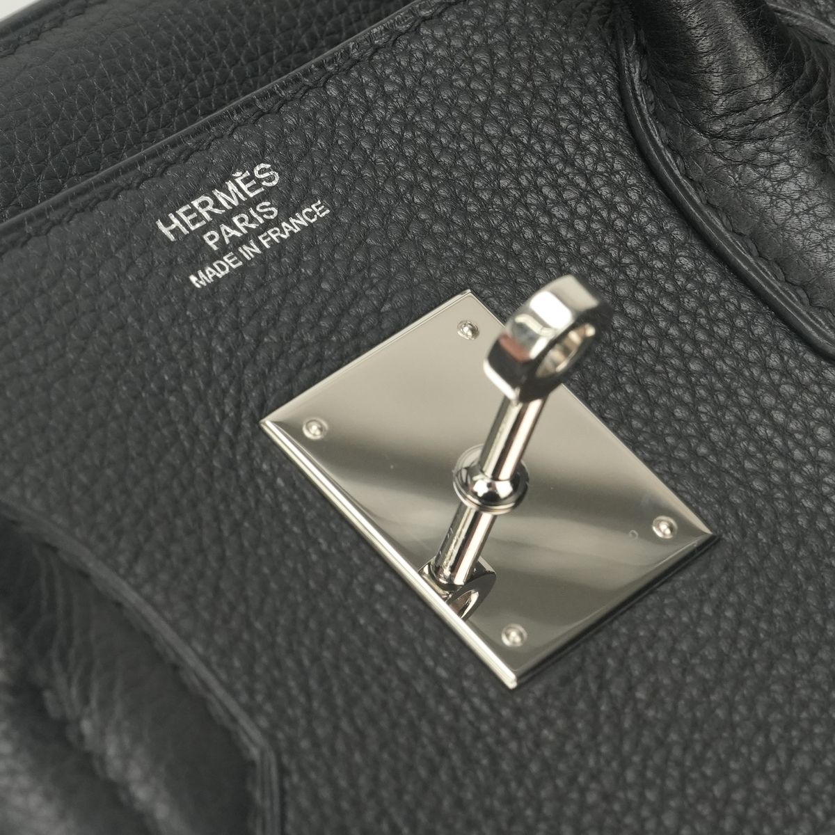 Hermes Birkin 30 Tote Bag Togo Noir Black Silver — view 8