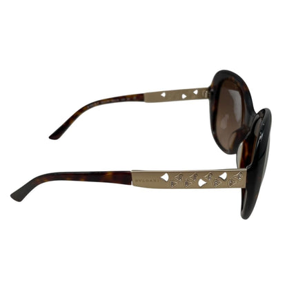 Bvlgari Sunglasses Oversized Butterfly Tortoiseshell Gold Eyewear — view 6