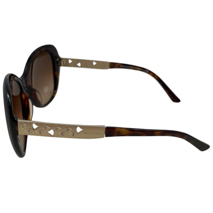 Bvlgari Sunglasses Oversized Butterfly Tortoiseshell Gold Eyewear — view 5