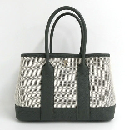 Hermes Neo Garden 23 Vert Mangrove Toile H Viking Negonda Handbag — view 2
