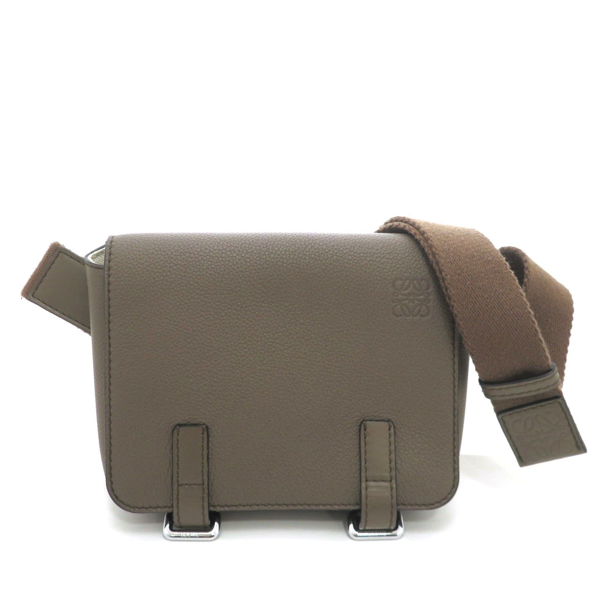 Loewe Military Bum Bag Leather Khaki