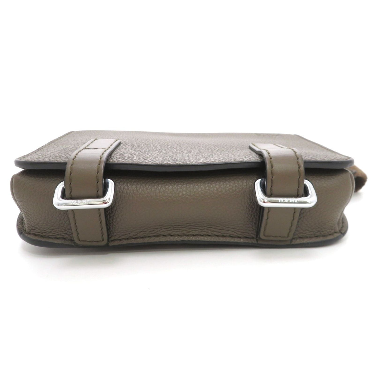 Loewe Military Bum Bag Leather Khaki — view 5