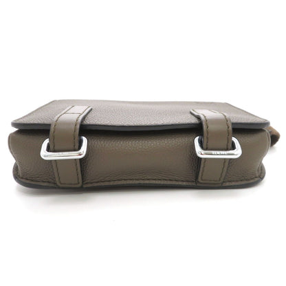 Loewe Military Bum Bag Leather Khaki — view 5