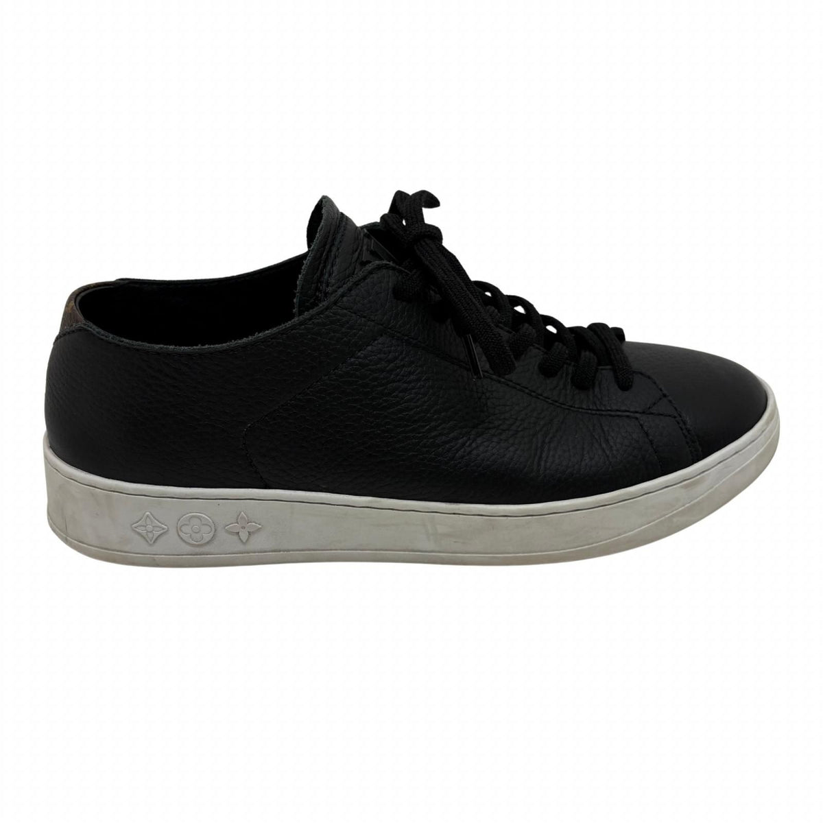 Louis Vuitton Sneakers 7 Black Brown Leather Monogram Rubber — view 5