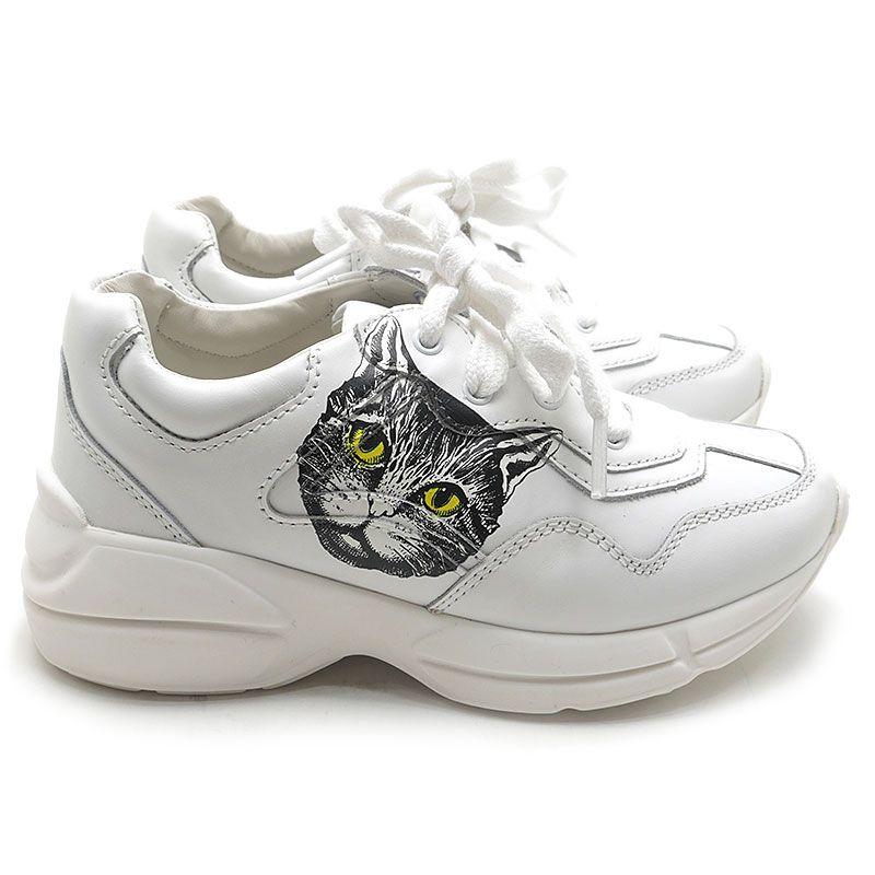 Gucci Children's Mystic Cat Kids Sneakers 15.5 — view 4