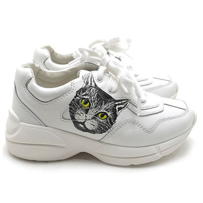 Gucci Children's Mystic Cat Kids Sneakers 15.5 — view 4