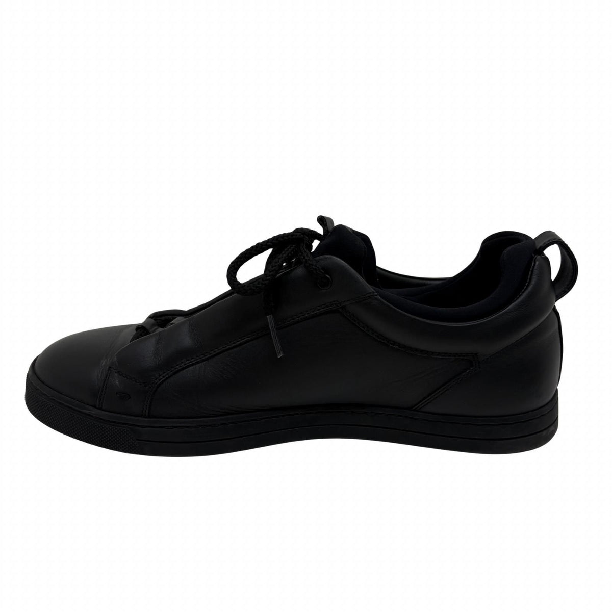 Fendi Bugs Monster Sneakers 7 Black Leather — view 5