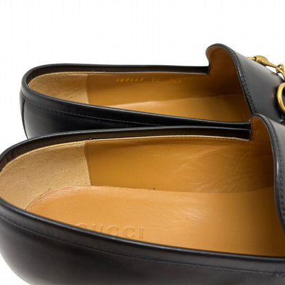 Gucci Horsebit Loafers 10 Black Leather — view 8