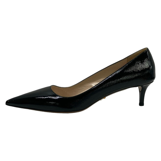Prada Pumps Black Leather Heels