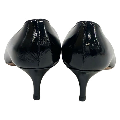 Prada Pumps Black Leather Heels — view 3