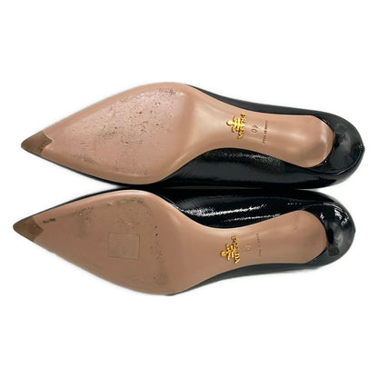 Prada Pumps Black Leather Heels — view 4