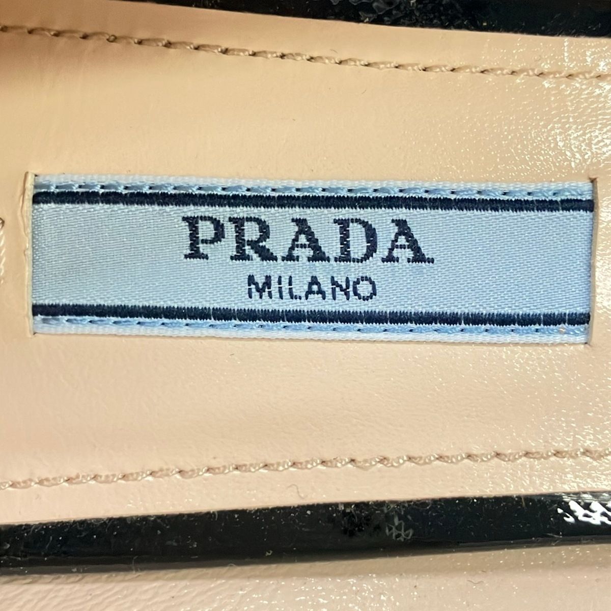 Prada Pumps Black Leather Heels — view 5