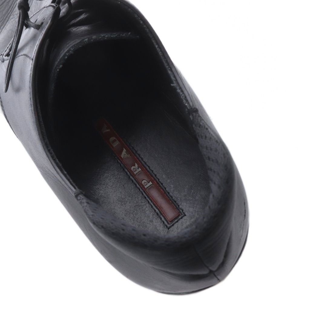 Prada Business Shoes Lace-up Leather Black 8.5 — view 6