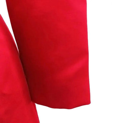 Dior Mademoiselle Vintage Dress Round Neck Three Quarter Sleeve Waist Ribbon S — view 6