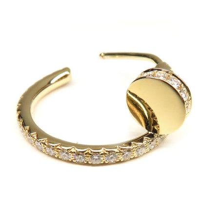 Cartier Juste un Clou Hoop Earrings Small Pave Diamond 1 — view 7