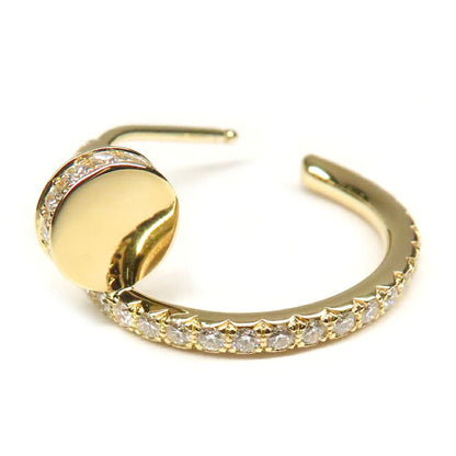 Cartier Juste un Clou Hoop Earrings Small Pave Diamond 1 — view 6