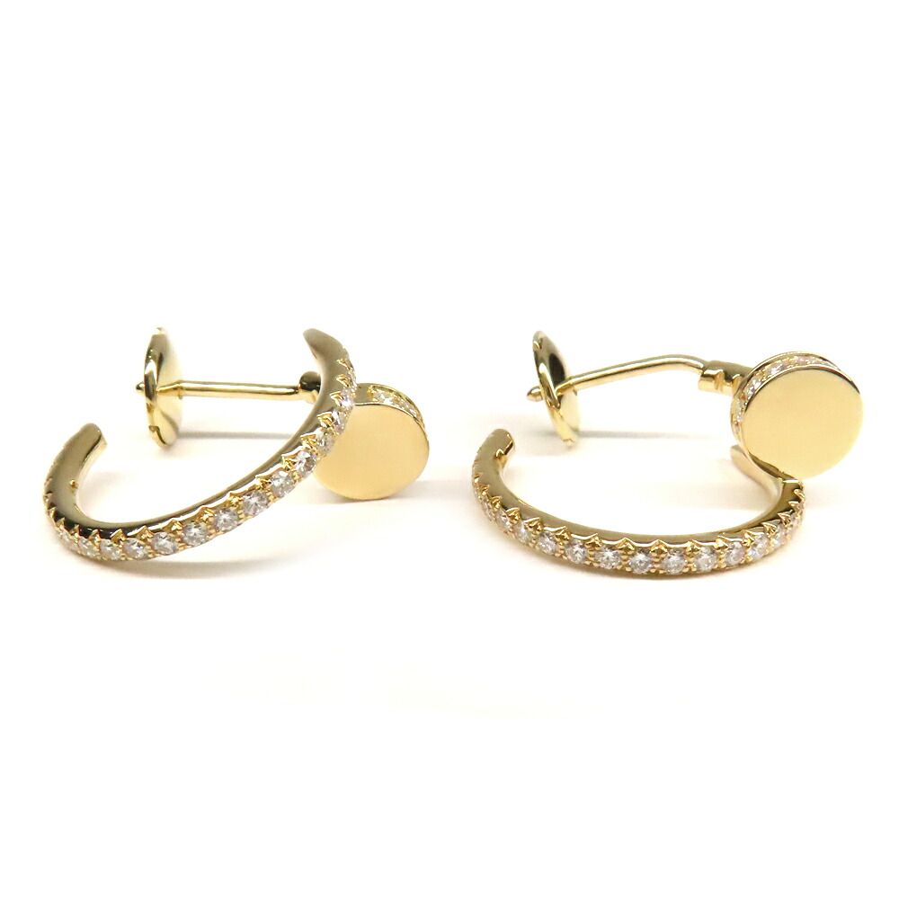 Cartier Juste un Clou Hoop Earrings Small Pave Diamond 1 — view 4