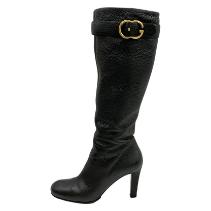 Gucci Boots Black Leather