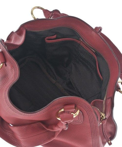 Celine Leather Handbag Red — view 3