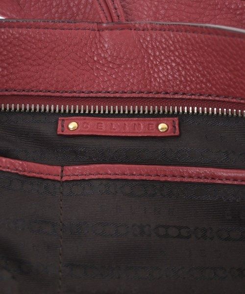 Celine Leather Handbag Red — view 4