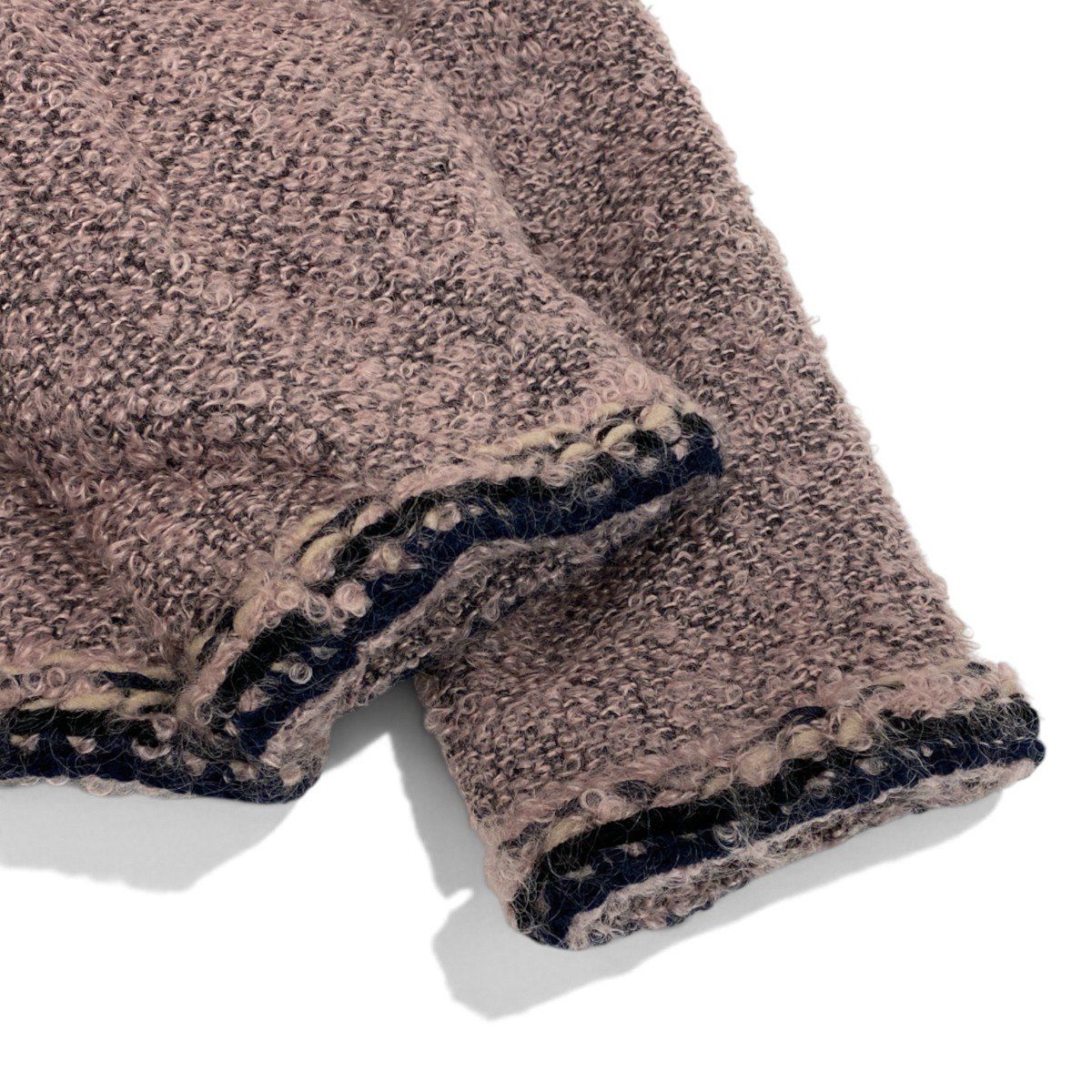 Chanel Short Length Tweed Jacket Cropped Pink — view 6