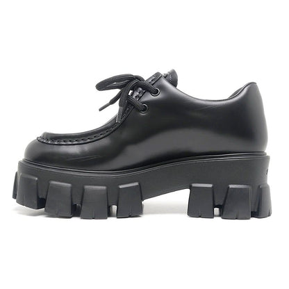 Prada Monolith Platform Loafers Black — view 4