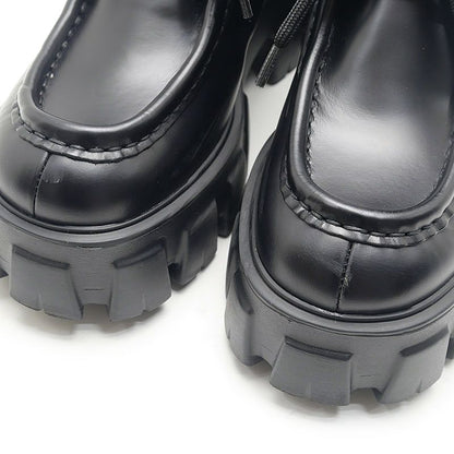 Prada Monolith Platform Loafers Black — view 5