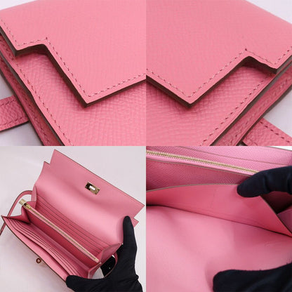 Hermes Kelly Wallet Rose Confetti Epsom — view 6