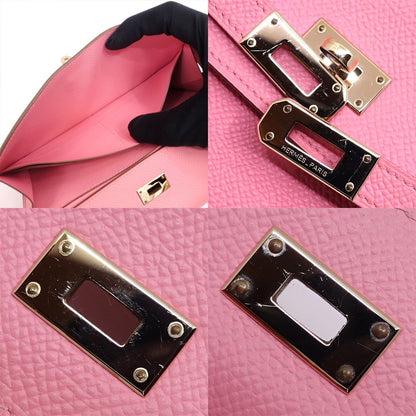 Hermes Kelly Wallet Rose Confetti Epsom — view 8