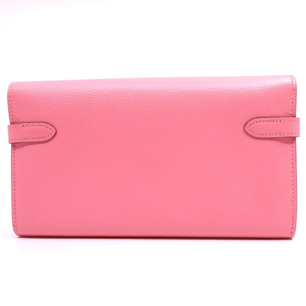 Hermes Kelly Wallet Rose Confetti Epsom — view 2