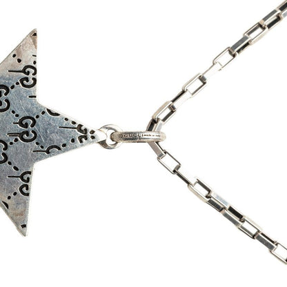 Gucci GG Ghost Star Chain Pendant Black Silver — view 6