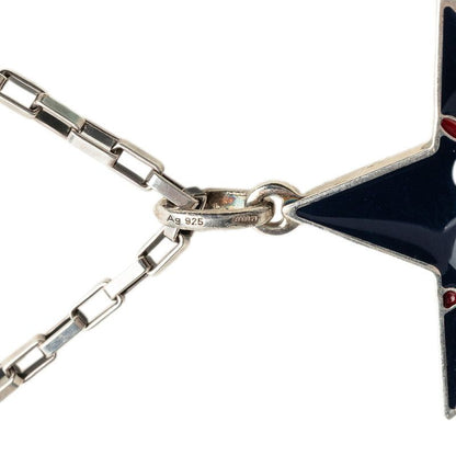 Gucci GG Ghost Star Chain Pendant Black Silver — view 7