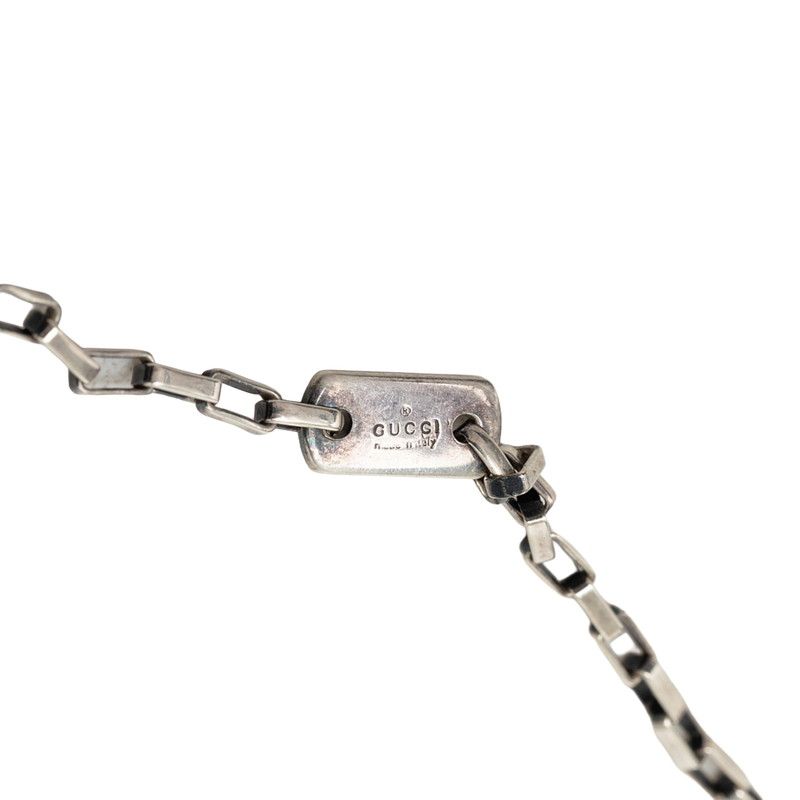 Gucci GG Ghost Star Chain Pendant Black Silver — view 3