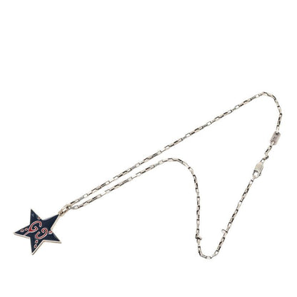 Gucci GG Ghost Star Chain Pendant Black Silver — view 8