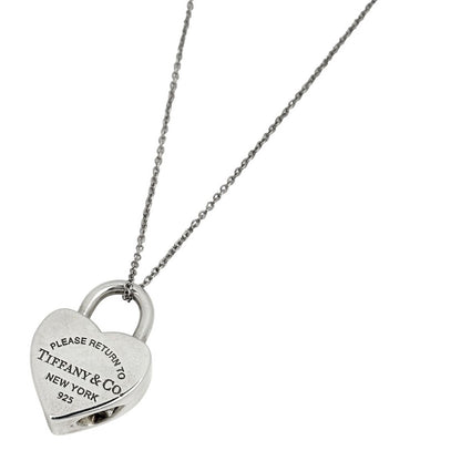 Tiffany & Co Necklace Return to Heart Lock 925 Sterling Silver