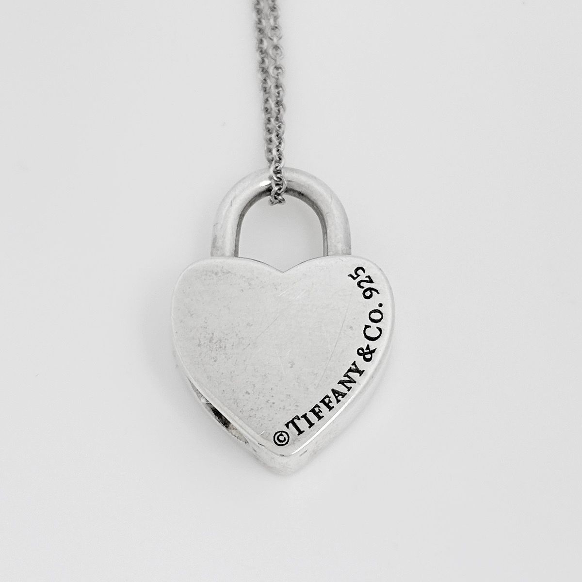 Tiffany & Co Necklace Return to Heart Lock 925 Sterling Silver — view 2