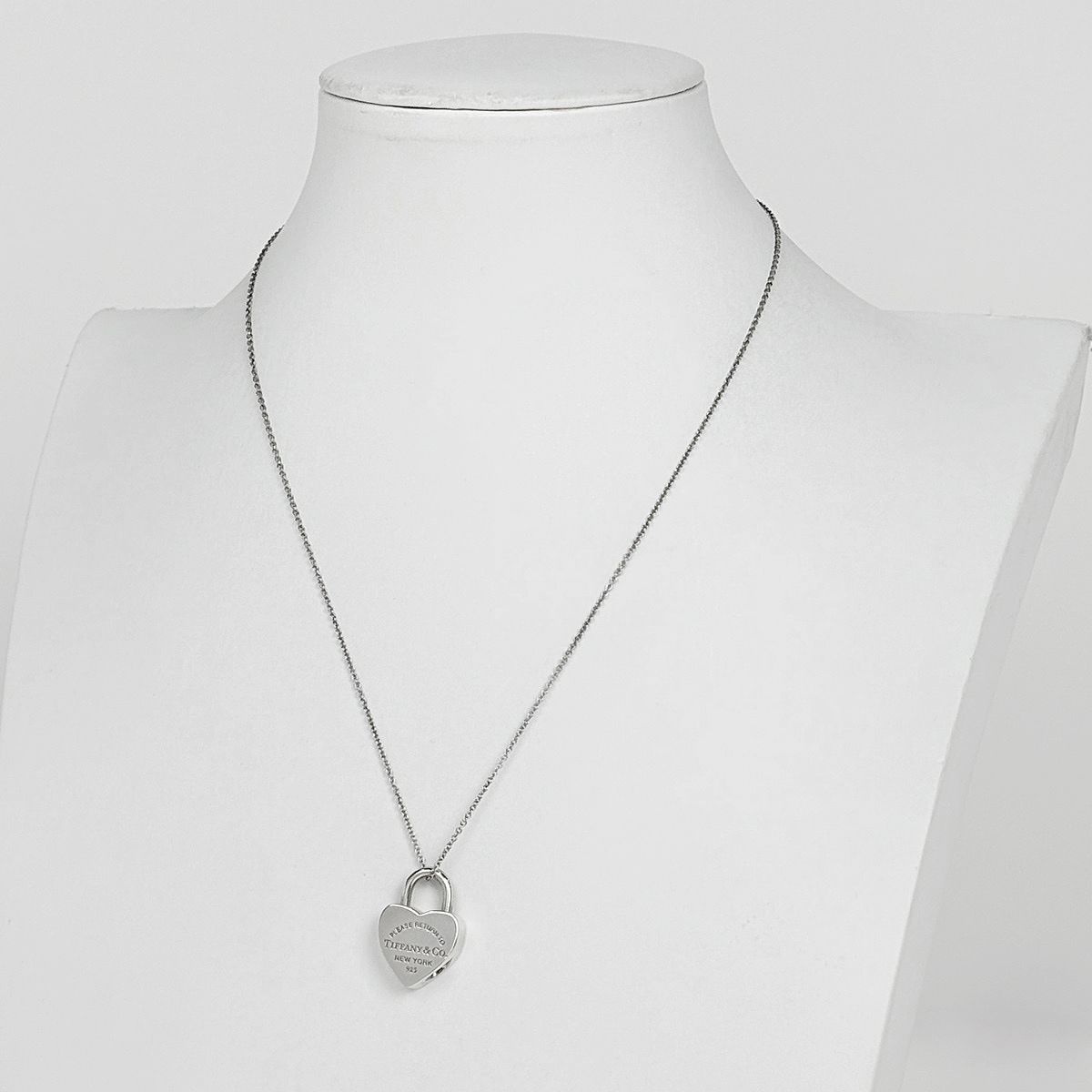 Tiffany & Co Necklace Return to Heart Lock 925 Sterling Silver — view 5