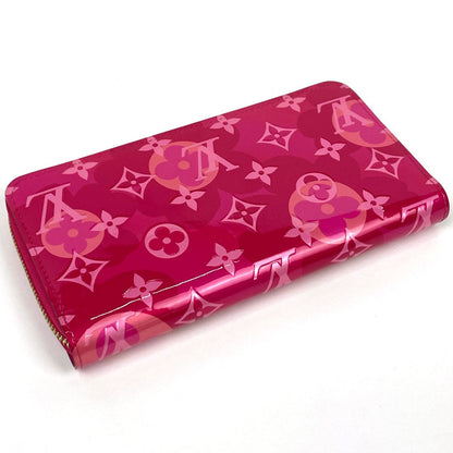 Louis Vuitton Zippy Wallet Zip Around Patent Monogram Vernis Fuchsia — view 2