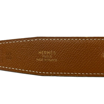 Hermes Belt 65 H Black Gold Reversible Leather — view 4
