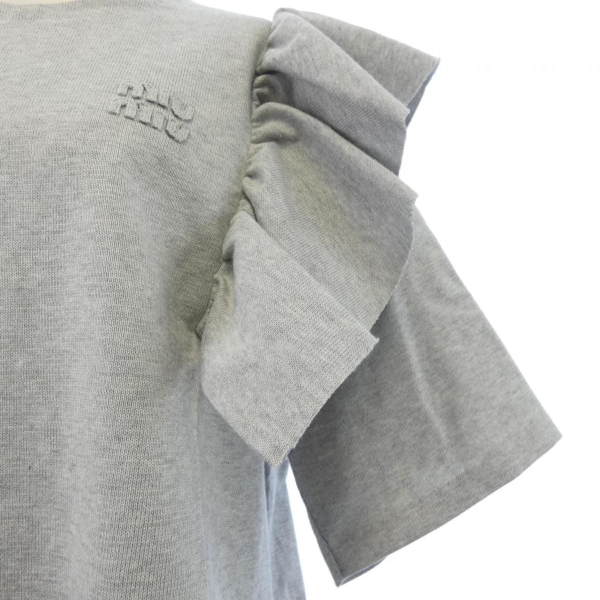 Miu Miu Cotton Crew Neck Dress — view 6