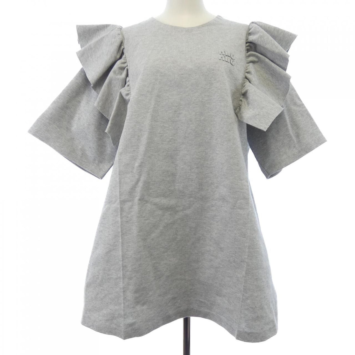 Miu Miu Cotton Crew Neck Dress
