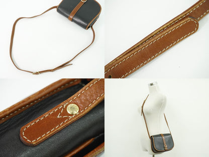 Celine Leather Shoulder Bag Pochette Black — view 6