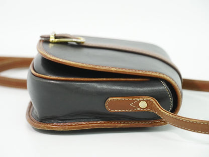Celine Leather Shoulder Bag Pochette Black — view 4