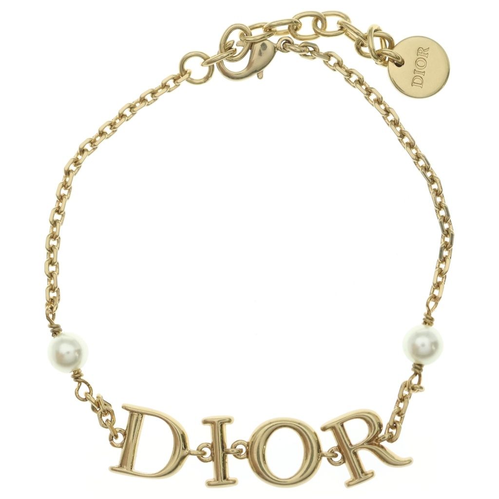 Dior Dio(r)evolution Logo Chain Bracelet Gold