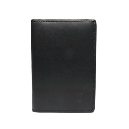Louis Vuitton Nomad Pocket Organizer Black Leather Card Case